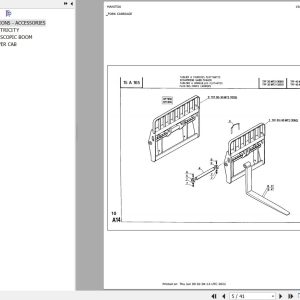 Manitou Telehandler MT 930 BACOU Parts Catalog 547768