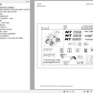 Manitou Telehandler MT 932 EASY 75D ST3B S1 Parts Catalog 647480
