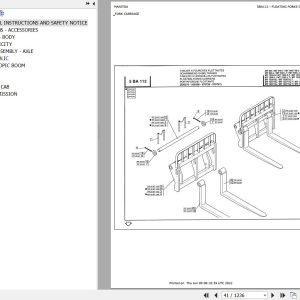 Manitou Telehandler MT 940 L TURBO MONO ULTRA S2 Parts Catalog 547751