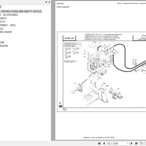 Manitou Telehandler MT 940 L TURBO S2 Parts Catalog 547751