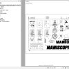 Manitou Telehandler MT 940 LAT Parts Catalog 547512