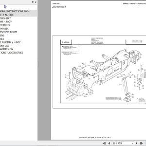 Manitou Telehandler MT X 1440 SL TURBO S4 E3 Parts Catalog 647209