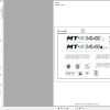 Manitou Telehandler MT X 1441 MT X 1441A Parts Catalog 648955