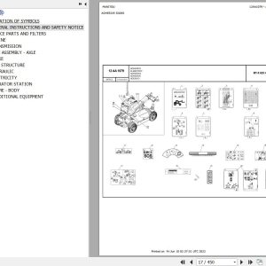 Manitou Telehandler MT X 625 HA 75K ST3A S2 Parts Catalog 647812