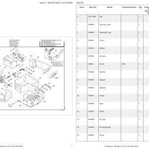 Manitou Telehandler MT X 732 S.E E3 1030 S T S5 E3 Parts Catalog 307763MOD