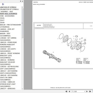 Manitou Telehandler MT X 733 95P ST3A S1 MINING Parts Catalog 313919MOD