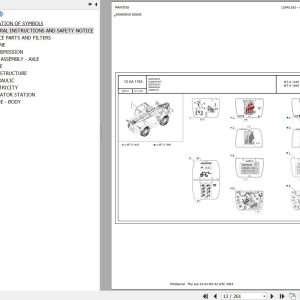 Manitou Telehandler MT X1440 100P ST3A S2 Parts Catalog 647813
