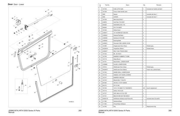 Manitou Telehandler MTA 12055 Series III Parts Manual 50960187 Rev. A 1