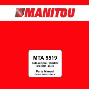 Manitou Telehandler MTA 5519 Parts Manual 50960123 Rev. C