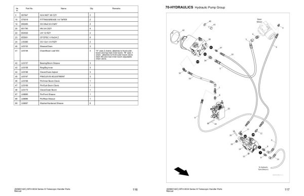 Manitou Telehandler MTA 6034 Series III Parts Manual 50960142 Rev. C 1