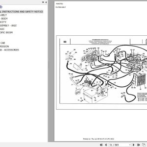 Manitou Telehandler MVT 1130 L COMFORT LINE MOT 1004 4 Parts Catalog 547531