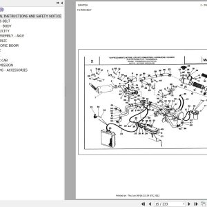 Manitou Telehandler MVT 1230 L COMFORT LINE MOT 1004 42 Parts Catalog 648000