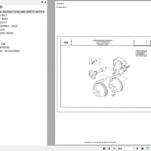Manitou Telehandler MVT 1230 LS COMFORT LINE MOT 1004 4 Parts Catalog 547531