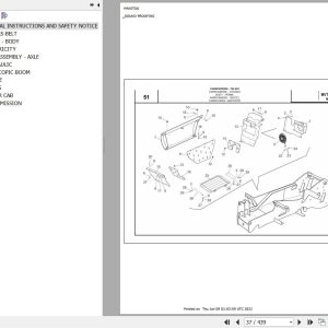Manitou Telehandler MVT 1232 SL TURBO SERIE M E2 Parts Catalog 648290