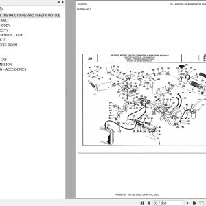Manitou Telehandler MVT 1330 SL COMFORT LINE MOT 1004 4 Parts Catalog 547531