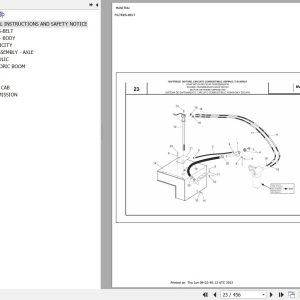 Manitou Telehandler MVT 1332 SL TURBO SERIE M E2 Parts Catalog 648265