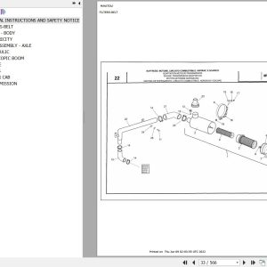 Manitou Telehandler MVT 1340 SL TURBO SERIE M E2 Parts Catalog 648282