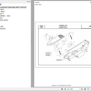 Manitou Telehandler MVT 729 TURBO EVOLUTION S2 E3 Parts Catalog 648599