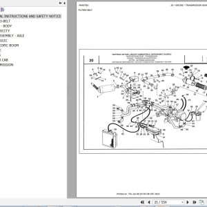 Manitou Telehandler MVT 730 COMFORT LINE MOT 1004 4 Parts Catalog 547593