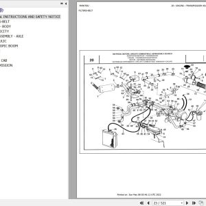 Manitou Telehandler MVT 735 COMFORT LINE MOT 1004 4 Parts Catalog 547245