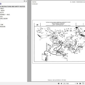 Manitou Telehandler MVT 930 COMFORT LINE MOT 1004 4 Parts Catalog 547593