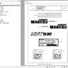 Manitou Telehandler MVT 930 Parts Catalog 499709