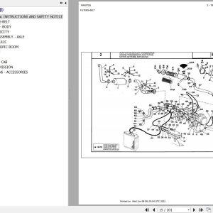 Manitou Telehandler MVT 930 T Parts Catalog 547095