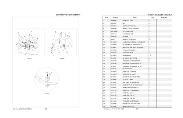 Manitou Telehandler MXT1740 Perkin Engine Parts Manual 53110972A 1