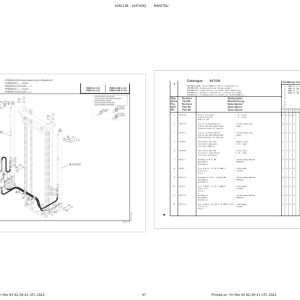Manitou Telehandler TMM204WDKST5S1 Parts Catalog 52643840