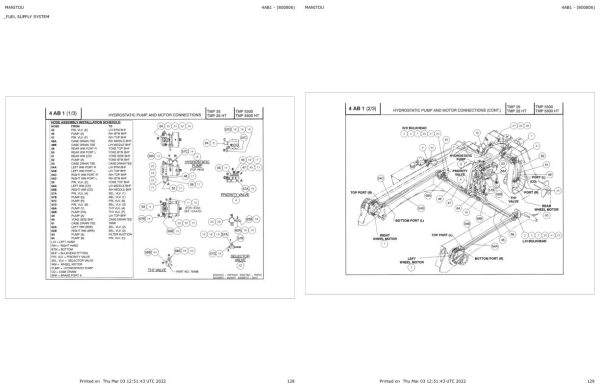 Manitou Telehandler TMP25 HT Parts Catalog 800806