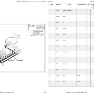 Manitou Telehandler TMT 25 I K ST5 S1 Parts Catalog 647866