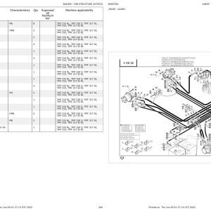 Manitou Telehandler TMT 315 Parts Catalog 547633