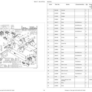 Manitou Telehandler TMT 320 FL Parts Catalog 547043
