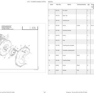 Manitou Telehandler TMT 320 Parts Catalog 547043