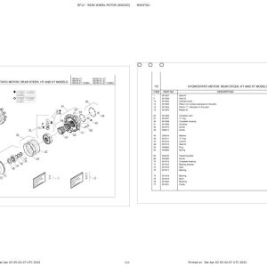 Manitou Telehandler TMT 55 FL HT Parts Catalog 806265