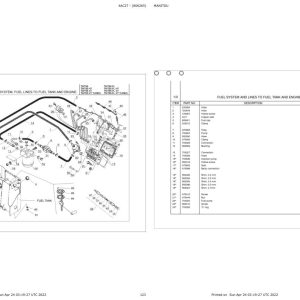 Manitou Telehandler TMT 55 FL XT Parts Catalog 806265
