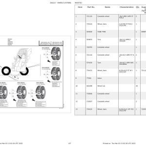 Manitou Telehandler TMT25 25S1E2 Parts Catalog 547888