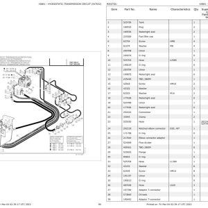 Manitou Telehandler TMT320 3 FL Parts Catalog 547632