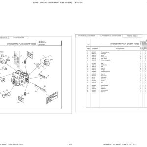 Manitou Telehandler TMT320 FL HT Parts Catalog