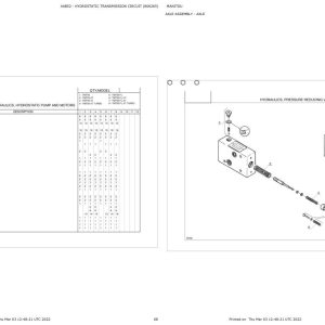 Manitou Telehandler TMT55 FL Parts Catalog 806265