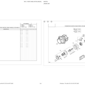 Manitou Telehandler TMT55 FL XT Parts Catalog 806265