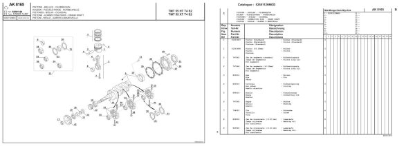 Manitou Telehandler TMT55 HT T4 S2 TMT55 XT T4 S2 Parts Catalog 647788 1
