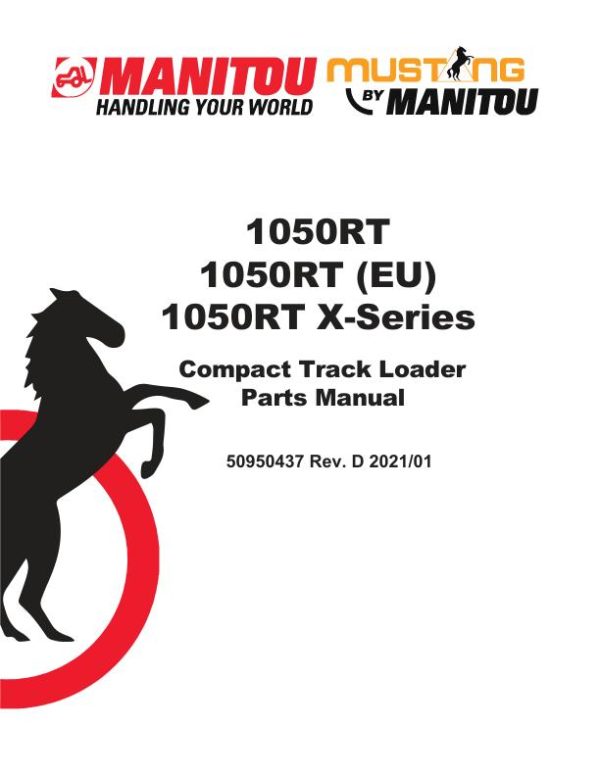 Manitou Track Loader 1050RT Parts Manual 50950437D
