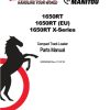 Manitou Track Loader 1650RT Parts Manual 50950265B