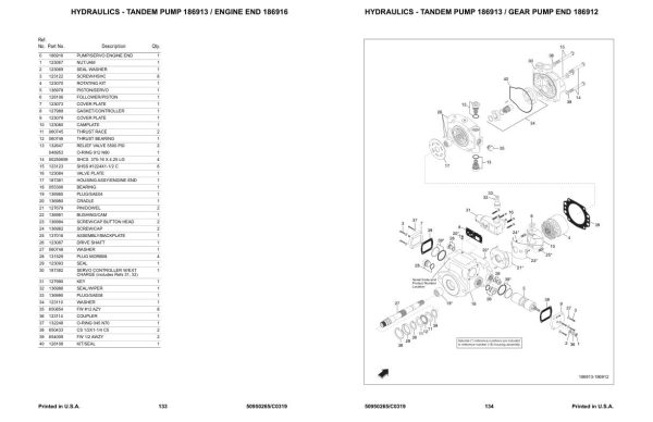 Manitou Track Loader 1650RT Parts Manual 50950265B 1