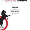 Manitou Track Loader 1850RT Parts Manual 50960152C