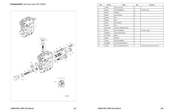 Manitou Track Loader 2150RT Parts Manual 50960153D 1