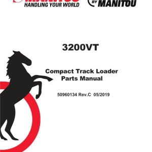 Manitou Track Loader 3200VT Parts Manual 50960134C