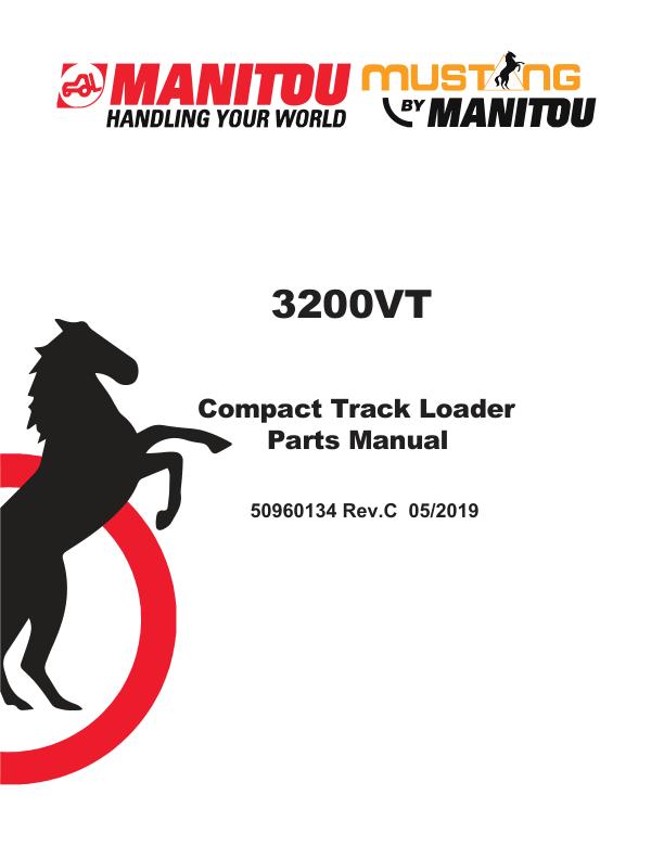 Manitou Track Loader 3200VT Parts Manual 50960134C