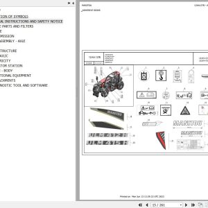 Manitou ULM H 36Y ST5 S1 412 ULM 415 H 36Y ST5 S1 Parts Catalog 52749680